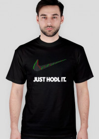 Koszulka męska - napis Just hodl it Bitcoin