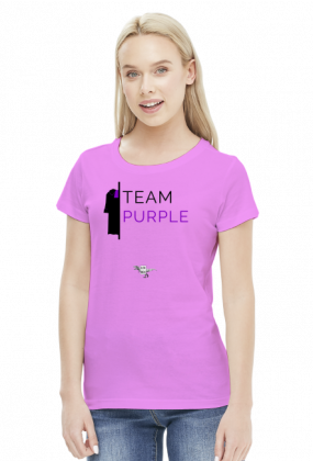 TEAM PURPLE - T-shirt damski - LexRex
