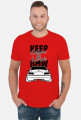 M3 E46 - Keep Calm and Love BMW (koszulka męska) ciemna grafika
