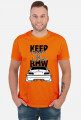 M3 E46 - Keep Calm and Love BMW (koszulka męska) ciemna grafika