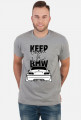 M3 E46 - Keep Calm and Love BMW (koszulka męska) ciemna grafika