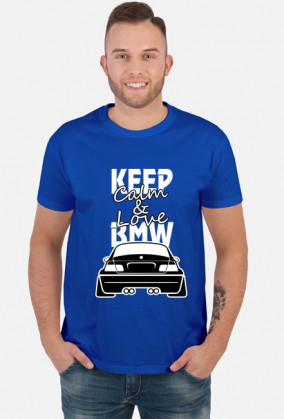 M3 E46 - Keep Calm and Love BMW (koszulka męska) jasna grafika