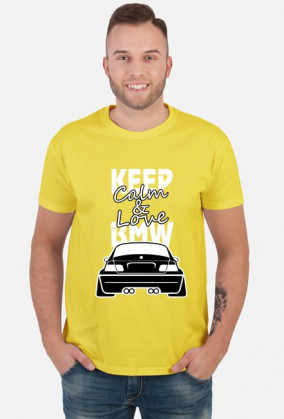 M3 E46 - Keep Calm and Love BMW (koszulka męska) jasna grafika
