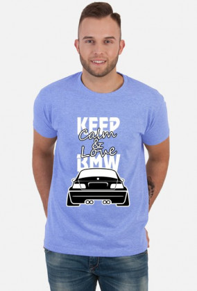 M3 E46 - Keep Calm and Love BMW (koszulka męska) jasna grafika