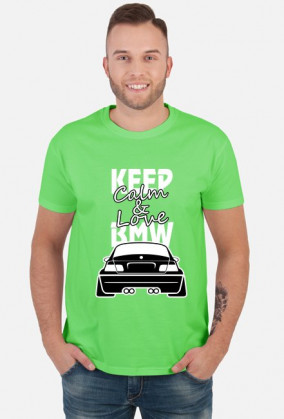 M3 E46 - Keep Calm and Love BMW (koszulka męska) jasna grafika