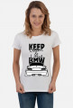 M3 E46 - Keep Calm and Love BMW (bluzka damska) ciemna grafika