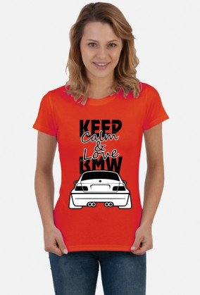 M3 E46 - Keep Calm and Love BMW (bluzka damska) ciemna grafika