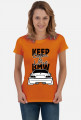 M3 E46 - Keep Calm and Love BMW (bluzka damska) ciemna grafika