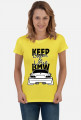 M3 E46 - Keep Calm and Love BMW (bluzka damska) ciemna grafika