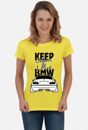 M3 E46 - Keep Calm and Love BMW (bluzka damska) ciemna grafika