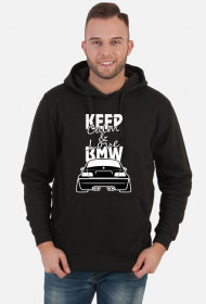 M3 E46 - Keep Calm and Love BMW (bluza męska kapturowa) jasna grafika