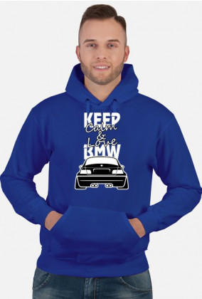 M3 E46 - Keep Calm and Love BMW (bluza męska kapturowa) jasna grafika