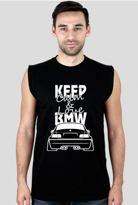 M3 E46 - Keep Calm and Love BMW (bezrękawnik męski) jasna grafika