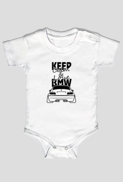 M3 E46 - Keep Calm and Love BMW (body niemowlęce) ciemna grafika