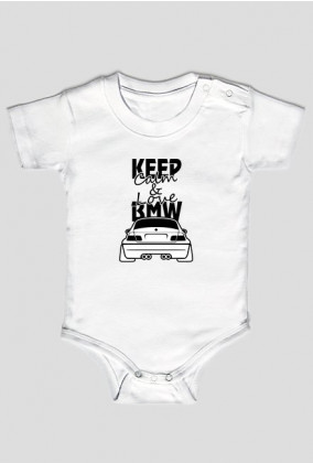 M3 E46 - Keep Calm and Love BMW (body niemowlęce) ciemna grafika