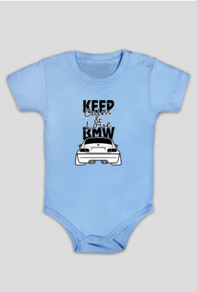 M3 E46 - Keep Calm and Love BMW (body niemowlęce) ciemna grafika