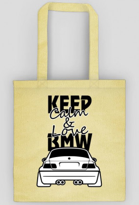 M3 E46 - Keep Calm and Love BMW (torba) ciemna grafika