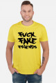 FFF - Fuck Fake Friends (koszulka męska) ciemna grafika