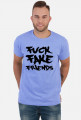 FFF - Fuck Fake Friends (koszulka męska) ciemna grafika