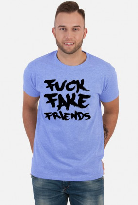FFF - Fuck Fake Friends (koszulka męska) ciemna grafika