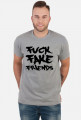 FFF - Fuck Fake Friends (koszulka męska) ciemna grafika