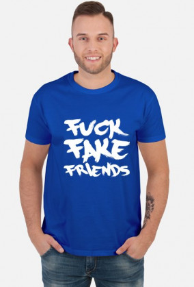 FFF - Fuck Fake Friends (koszulka męska) jasna grafika