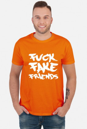 FFF - Fuck Fake Friends (koszulka męska) jasna grafika