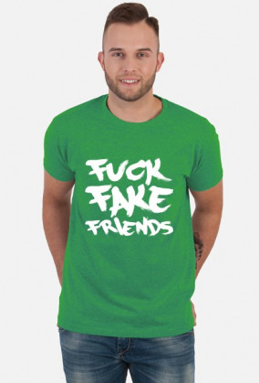 FFF - Fuck Fake Friends (koszulka męska) jasna grafika