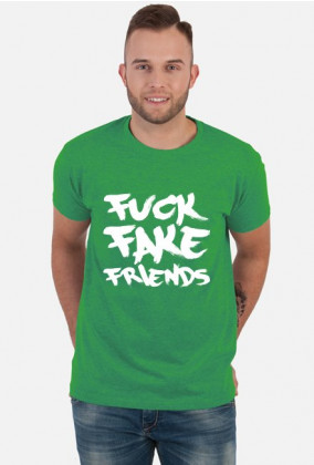 FFF - Fuck Fake Friends (koszulka męska) jasna grafika