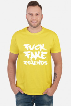 FFF - Fuck Fake Friends (koszulka męska) jasna grafika