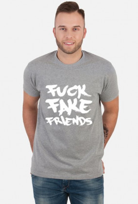 FFF - Fuck Fake Friends (koszulka męska) jasna grafika