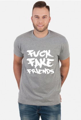 FFF - Fuck Fake Friends (koszulka męska) jasna grafika