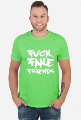 FFF - Fuck Fake Friends (koszulka męska) jasna grafika