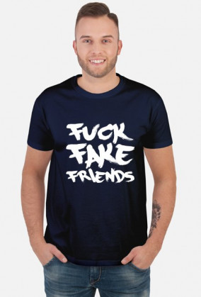 FFF - Fuck Fake Friends (koszulka męska) jasna grafika