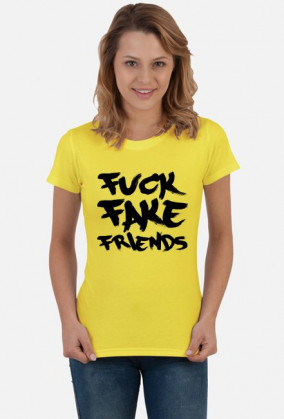 FFF - Fuck Fake Friends (bluzka damska) ciemna grafika