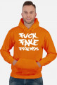 FFF - Fuck Fake Friends (bluza męska kapturowa) jasna grafika