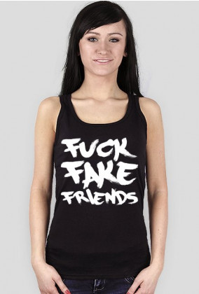 FFF - Fuck Fake Friends (bokserka damska) jasna grafika