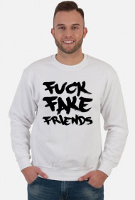 FFF - Fuck Fake Friends (bluza męska klasyczna) ciemna grafika