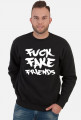 FFF - Fuck Fake Friends (bluza męska klasyczna) jasna grafika