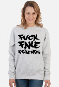 FFF - Fuck Fake Friends (bluza damska klasyczna) ciemna grafika