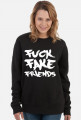 FFF - Fuck Fake Friends (bluza damska klasyczna) jasna grafika