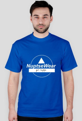 NuptseWera - koszulka z oryginalnym logo oraz małym logo na plecach