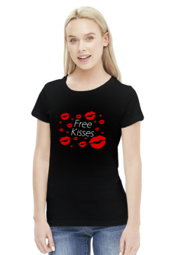 Free Kisses (bluzka damska) jasna grafika