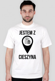 JESTEM Z CIESZYNA / czarny napis /