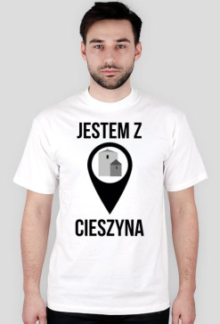 JESTEM Z CIESZYNA / czarny napis /