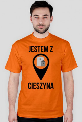 JESTEM Z CIESZYNA / czarny napis /