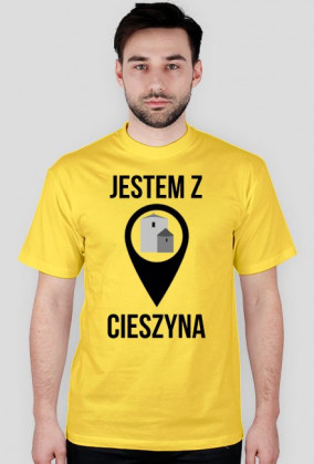 JESTEM Z CIESZYNA / czarny napis /