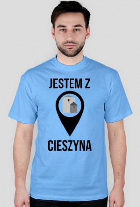 JESTEM Z CIESZYNA / czarny napis /