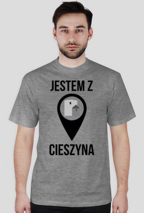 JESTEM Z CIESZYNA / czarny napis /