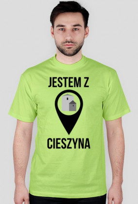 JESTEM Z CIESZYNA / czarny napis /